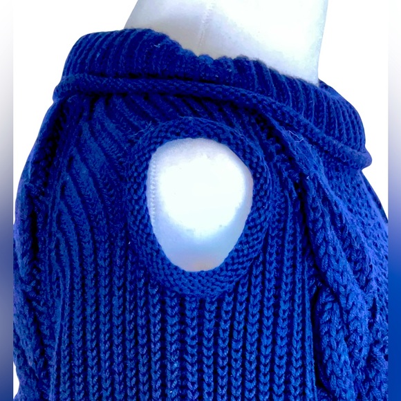 ALEXANDER McQUEEN SWEATER IN NAVY BLUE - Picture 3 of 8